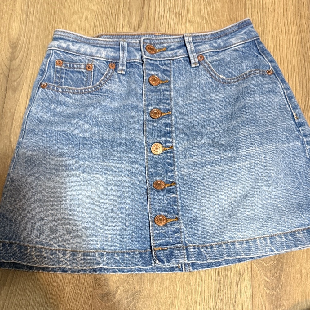 American Eagle Outfitters Light Blue Denim Skirt